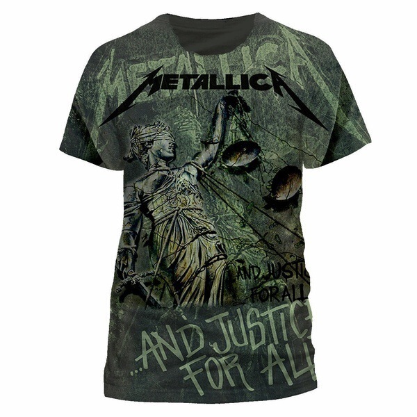 2019 Men's HoT STyle wish Aliexpress Amazon American MeTallica PrinTed T-shirT