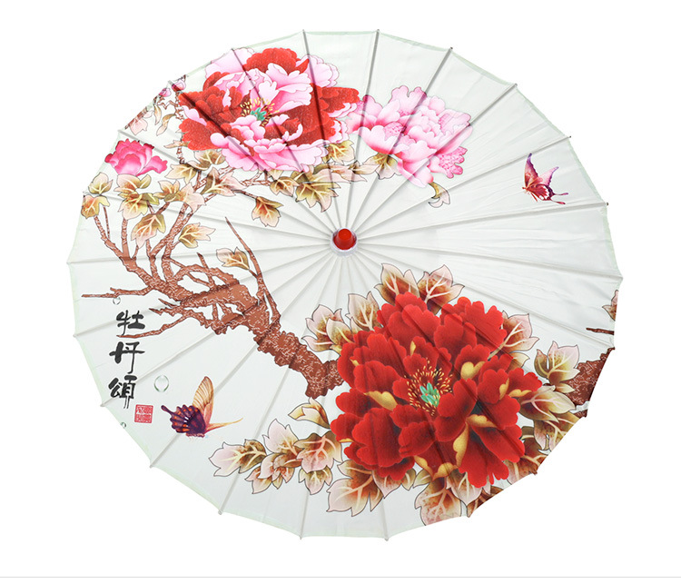 Wholesale of wedding product creative decorative umbrellas, handcrafted bamboo edge craft multi-color oil-paper umbrellas, scenic area event decorative umbrellas, dance prop umbrellas detail image 15
