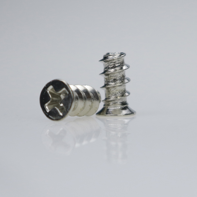 (2개) 섀시 팬 나사 5*10MM 컴퓨터 냉각 팬 나사 작은 카운터 침몰 플랫 테일 스크류 셀프 태핑 나사