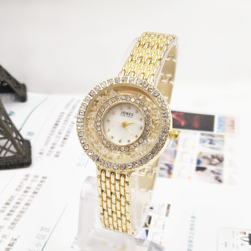 Bracelet de luxe léger pour femmes, à la mode, avec incrustation, boule de diamant complète, sable qui coule, eau et anglais, rapport qualité-prix_voghion.com