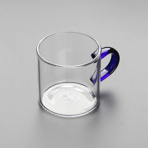 High temperature resistant glass thickened tea cup High temperature resistant glass herbal tea set Glass straight cup