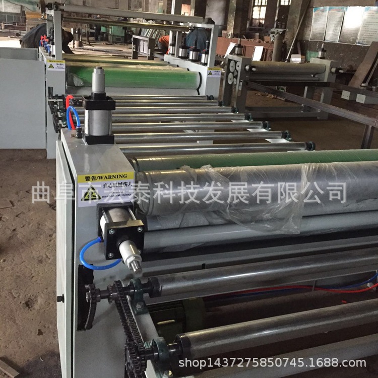 装饰纸贴面机 宏泰气动涂胶大板pvc贴面机 木工全自动贴面机