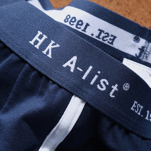 Men's underwear, pure cotton boxer briefs, sports mid-waist youth student breathable boxer briefs