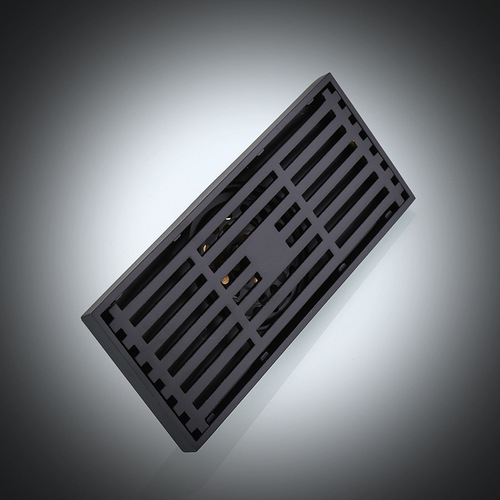 Black all-copper European-style floor drain, deodorant floor drain, bathroom shower room floor drain, washing machine floor drain