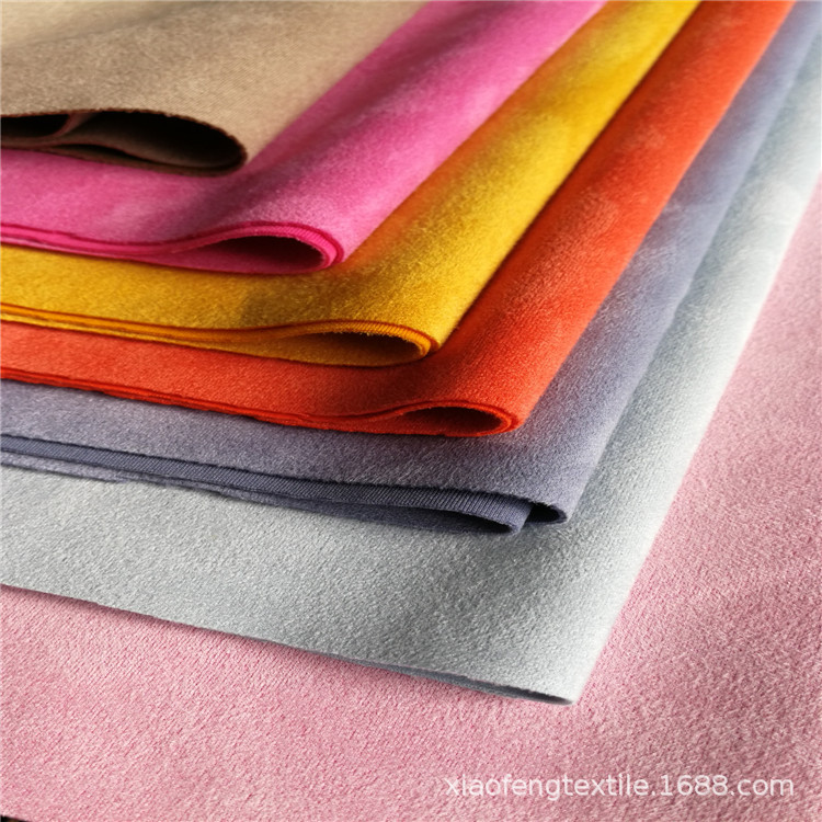 针织弹力仿皮麂皮绒，女款连衣裙，风衣，小西装面料