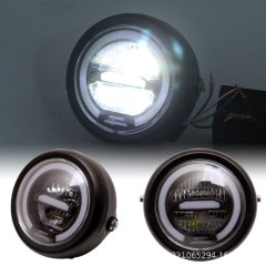 Retro motorcycle modified LED daytime running aperture front headlight Harley motorcycle headlight retro light