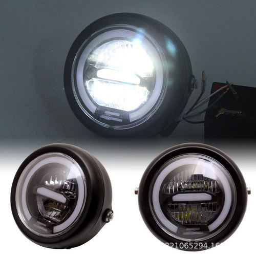 Retro motorcycle modified LED daytime running aperture front headlight Harley motorcycle headlight retro light