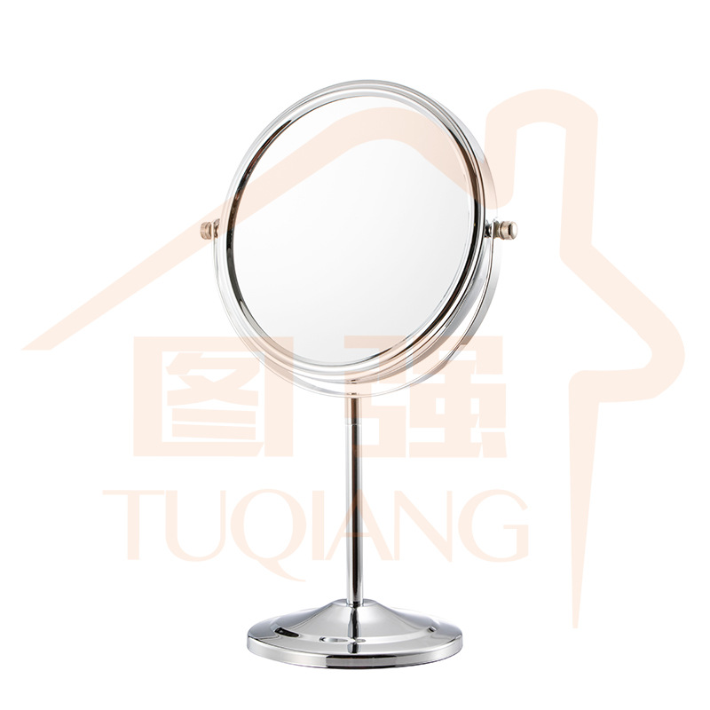 Hotel bathroom Desktop Two-sided Cosmetic mirror customized supply Cross border Beauty Mirror European style Hemming enlarge Mirror