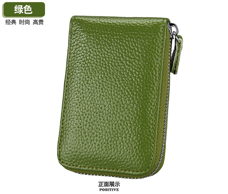 Multi-function Zipper Organ Card Holder Multi-card Card Holder Coin Purse Leather Card display picture 21