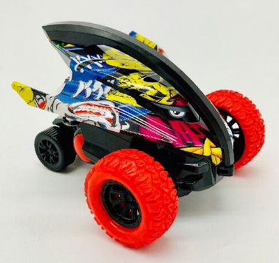 涂鸦款 惯性四驱鲨鱼车 模型车 动感直立行走特技车 电商包装