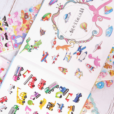 children originality Cartoon comic Animal Bubble Decorative painting Sticker Stickers Stick baby Reward Sticker