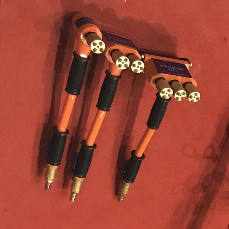 混凝土凿毛机气动手持式打毛三单双头地面手工合金凿毛电锤凿毛盘