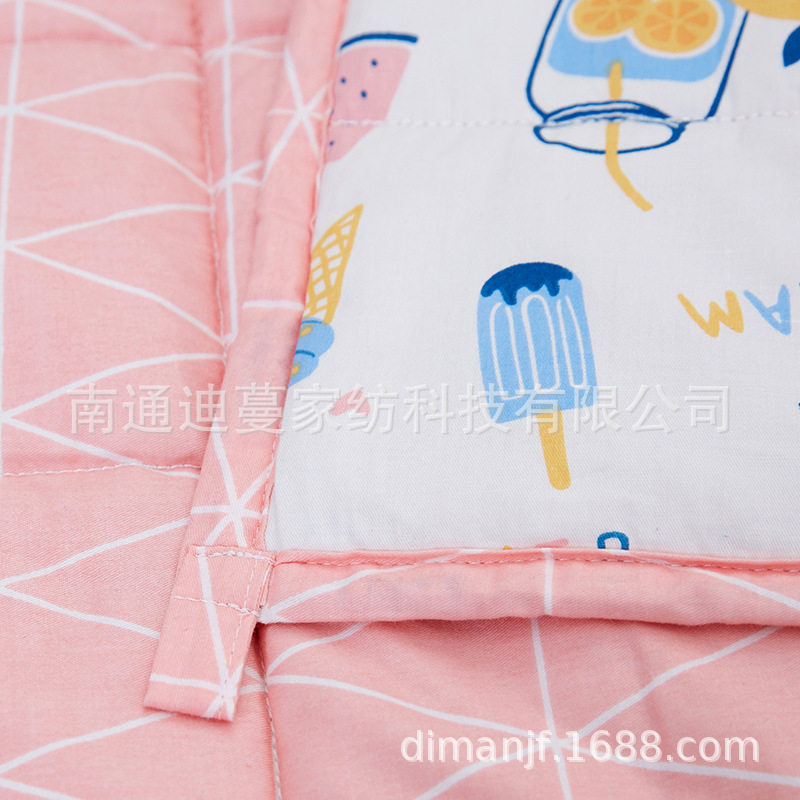 速卖通亚马逊卡通印花儿童毯减压重力毯