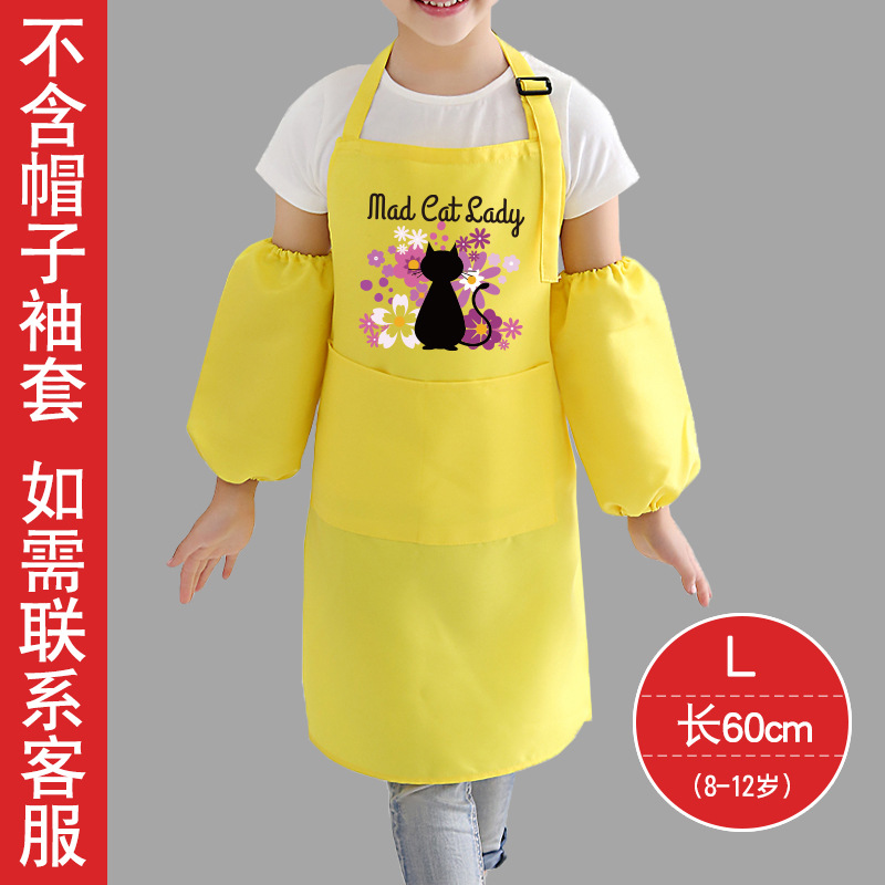 Niños DIY pintura ropa impresión personalizada LOGOTIPO delantal anti-incrustante para niños de jardín de infantes arte pintura