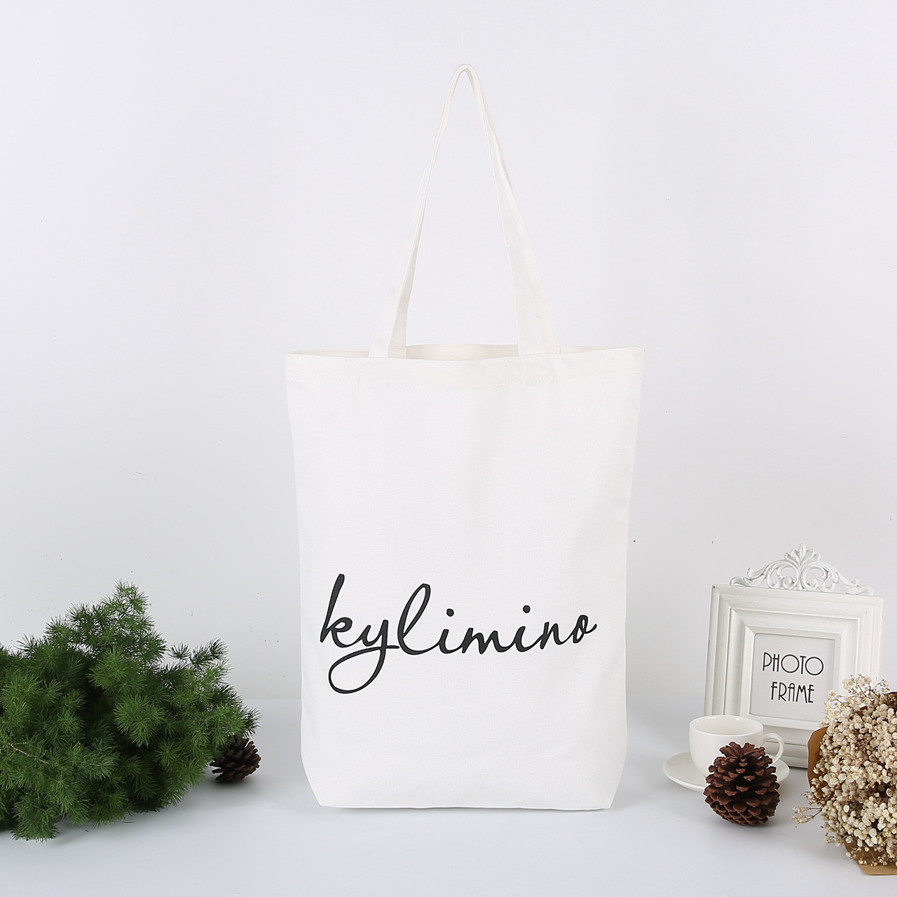 Manufactor Customized Green ideas portable Storage Cotton bags advertisement Propaganda Printing Canvas bag