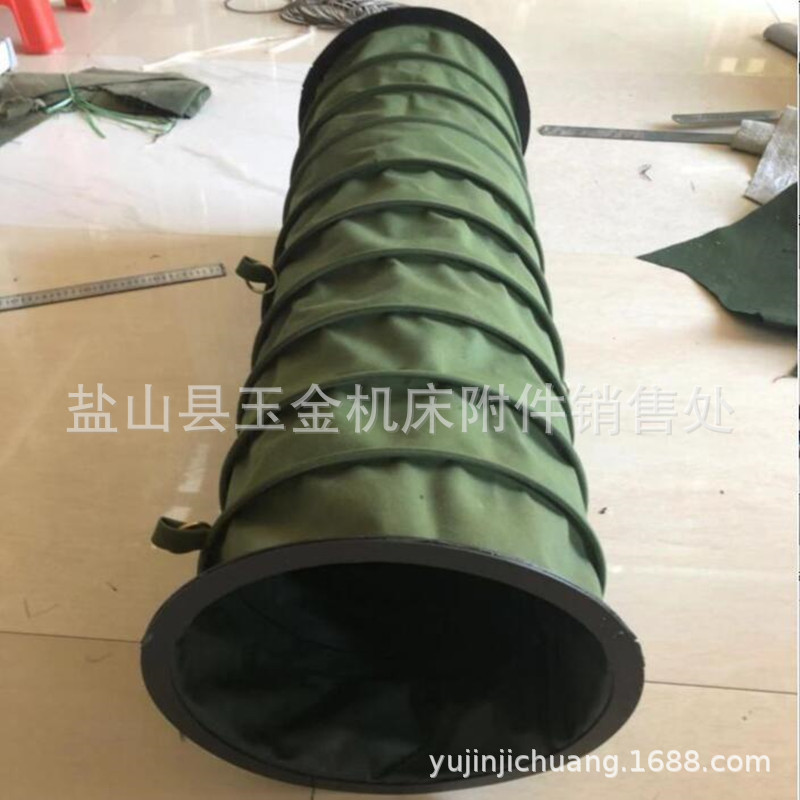 加厚耐腐蚀风机伸缩软连接耐磨帆布通风除尘软连接管道柔性接管