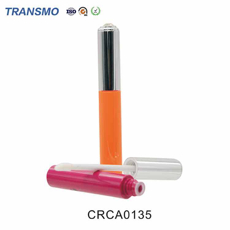 厂家定制 圆形唇彩管唇釉管包材 10ml带钻铝盖唇彩管空瓶直销批发