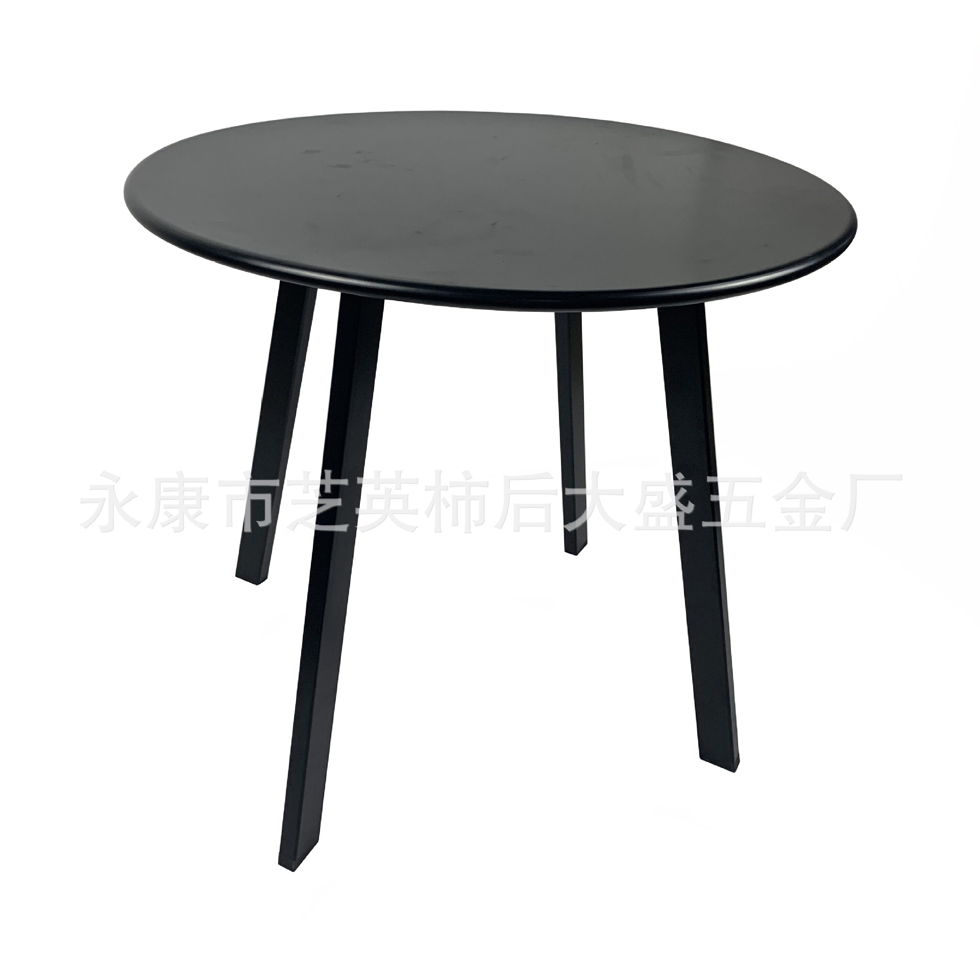 Pequeño apartamento mesa de café balcón casa Mesa Redonda muebles simples de cuatro patas café hierro tamaño al aire libre Mesa Redonda