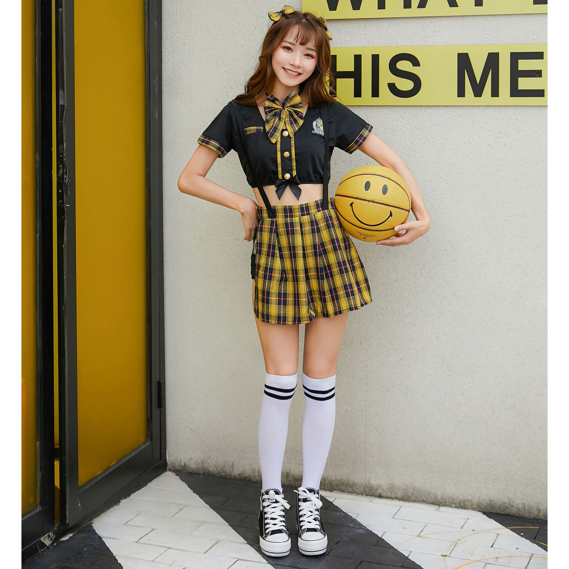 women s school uniform cheerleading costume nihaostyles wholesale clothing NSMRP79082