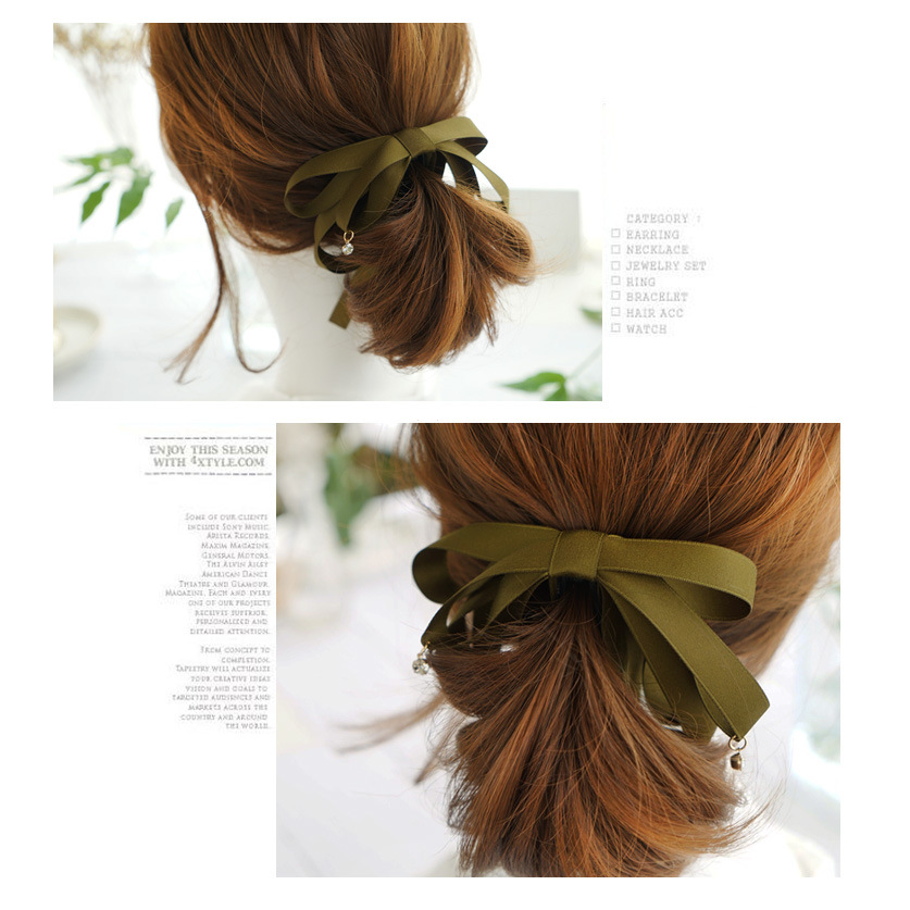 Korean Multilayer Ribbon Fabric Bow Hair Clip Wholesale Nihaojewelry display picture 3
