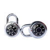 Turn on the turntable rotation safe password lock all metal gym locked wardrobe universal management small hanging lock