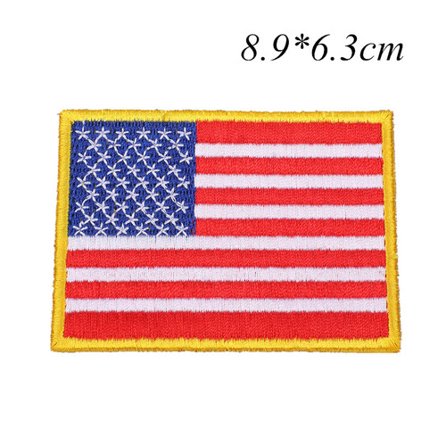 Jiu Shao's new American flag embroidered cloth stickers for hats and clothing badges decorative patches and sequins mixed embroidery custom-made