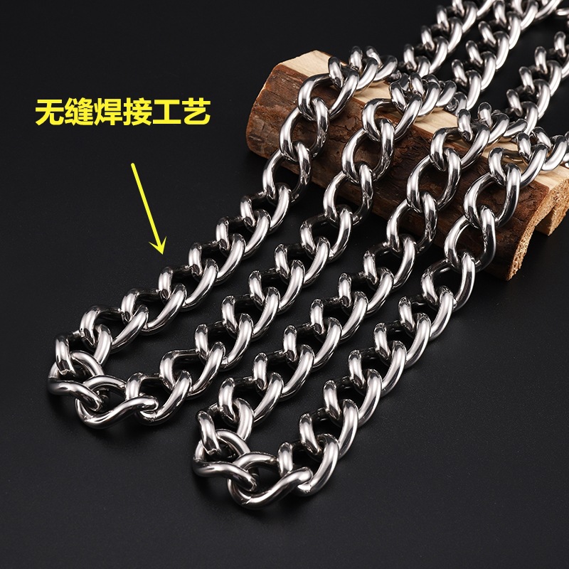 不鏽鋼寵物鏈大型寵物牽引鏈防咬抗拉防打結批發