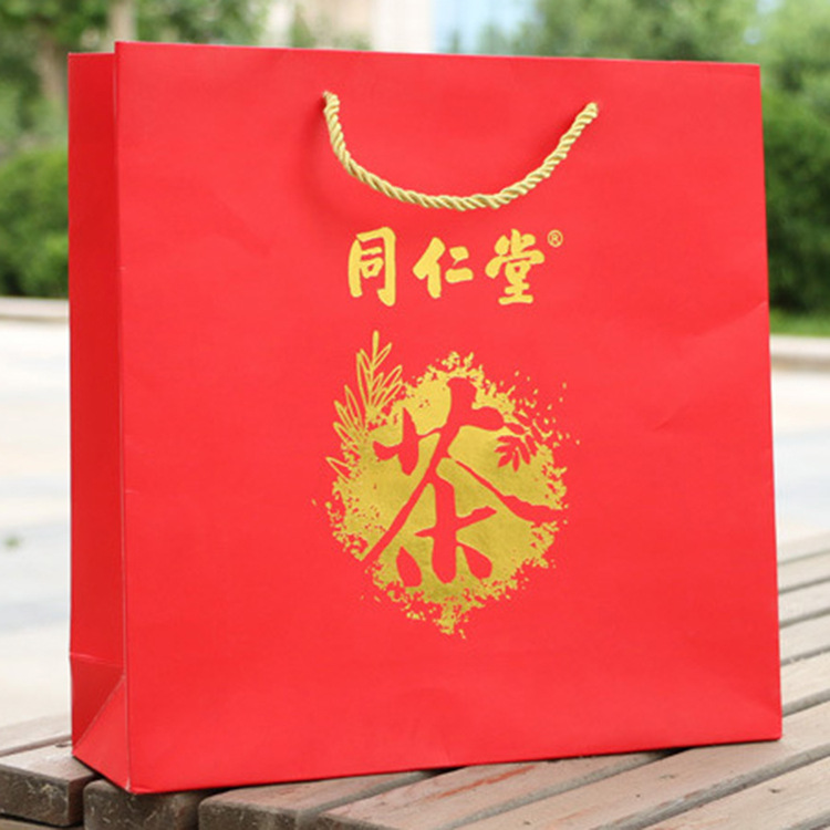 免费设计手提纸袋印刷logo设备印刷合格工艺定 制礼品手提纸袋