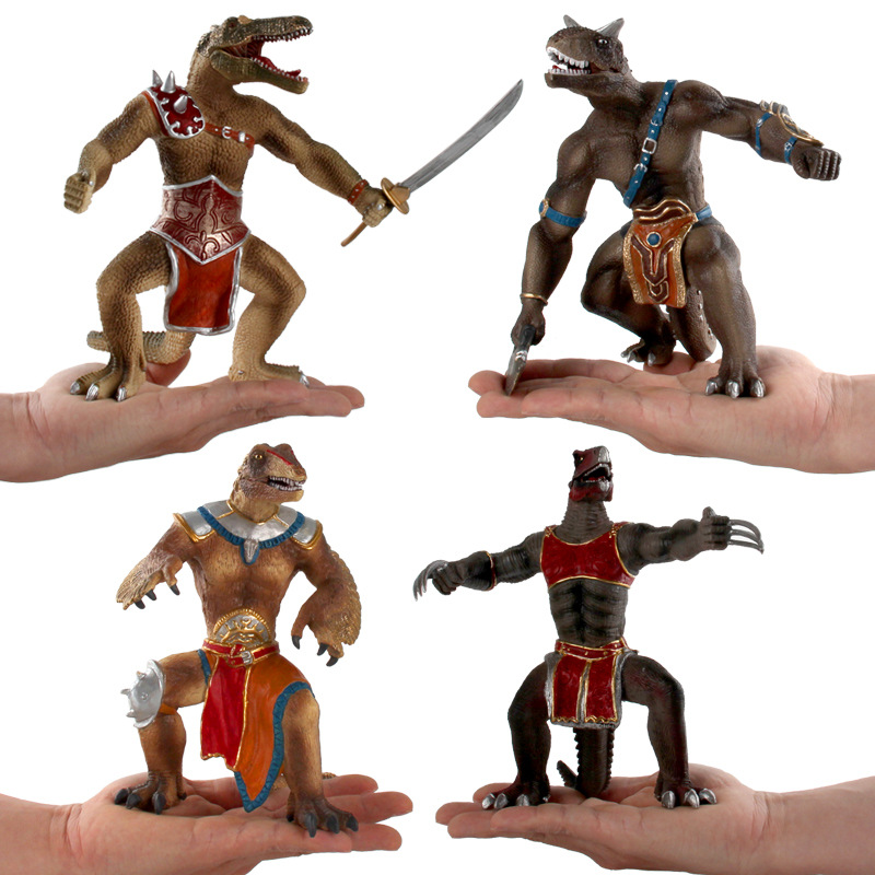 Nuevo modelo transfronterizo juguete hoz cuerno de dragón Pluma de dragón Dragón de uñas dragón espina dorsal Dragón Tyrannosaurus Dragón Guerrero