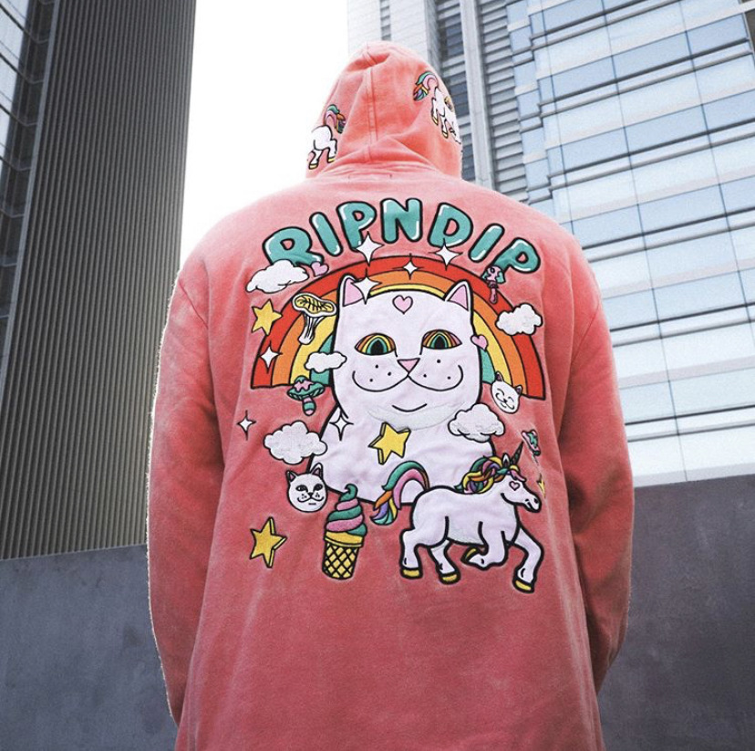 felpa ripndip unicorno