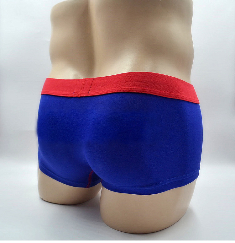 Fashion youth fashion men's underwear blue S letter cartoon boxers student funny underwear shorts wholesale