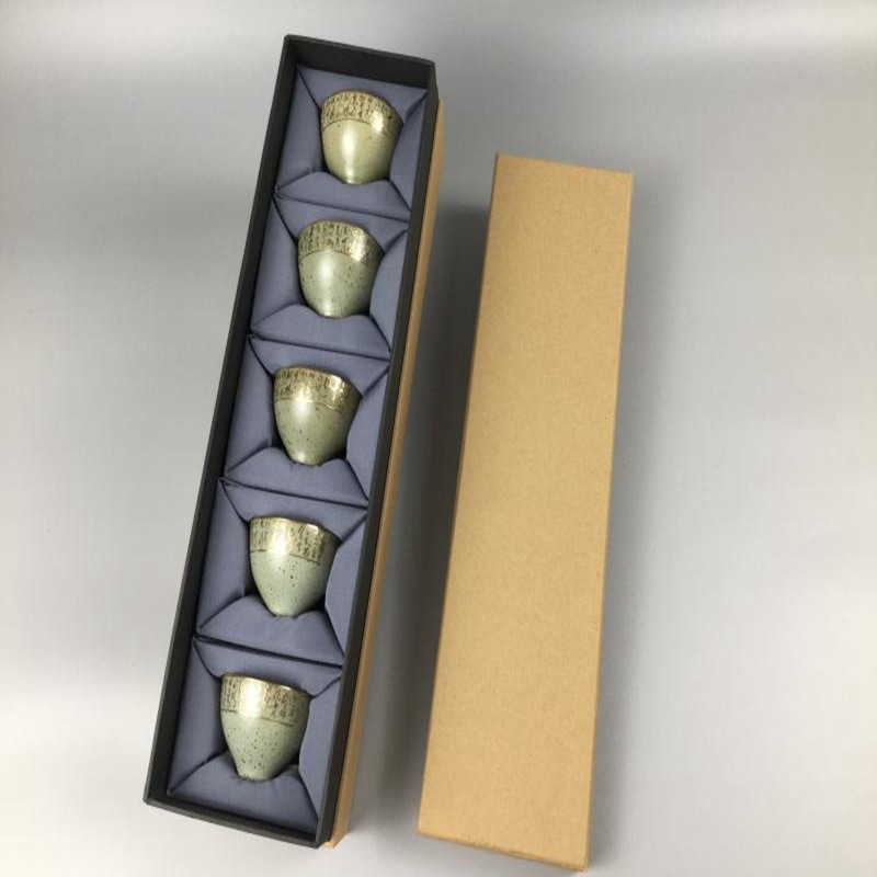 瓷器陶瓷工艺品杯子5个茶杯礼盒紫砂茶具包装盒精美纸盒LOGO定 制