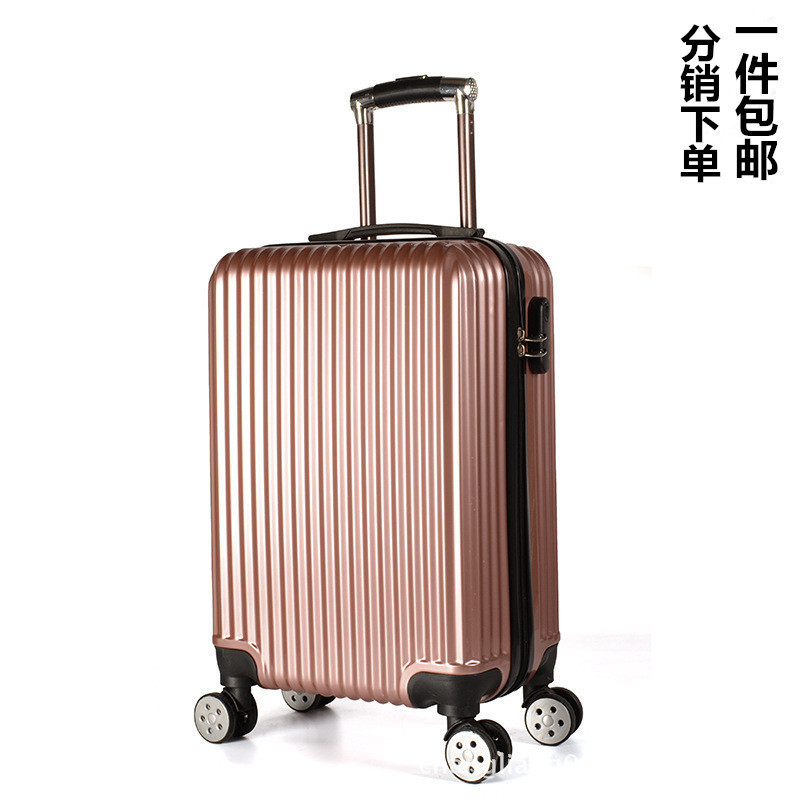 Point distribution one piece free shipping universal wheel hard shell suitcase 20-inch fashion vertical bar trolley case Point distribution one piece free shipping universal wheel hard shell suitcase 20-inch fashion vertical bar trolley case