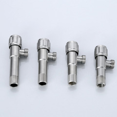 【源頭工廠】304不鏽鋼拉絲加長三角閥馬桶止水閥熱水器冷熱角閥