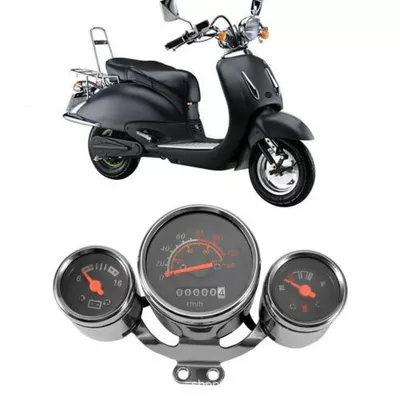 Tam Metal Korpuslu Motosiklet Retro Modifikasiya Edilmiş Universal İkili Yürüş Sürət Sayğacı