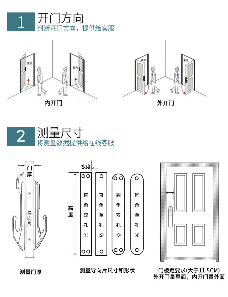 智能指纹门锁防盗门家用密码锁电子锁刷卡锁磁自动卡感应锁带蓝牙