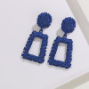 Matte accessory, long earrings, European style