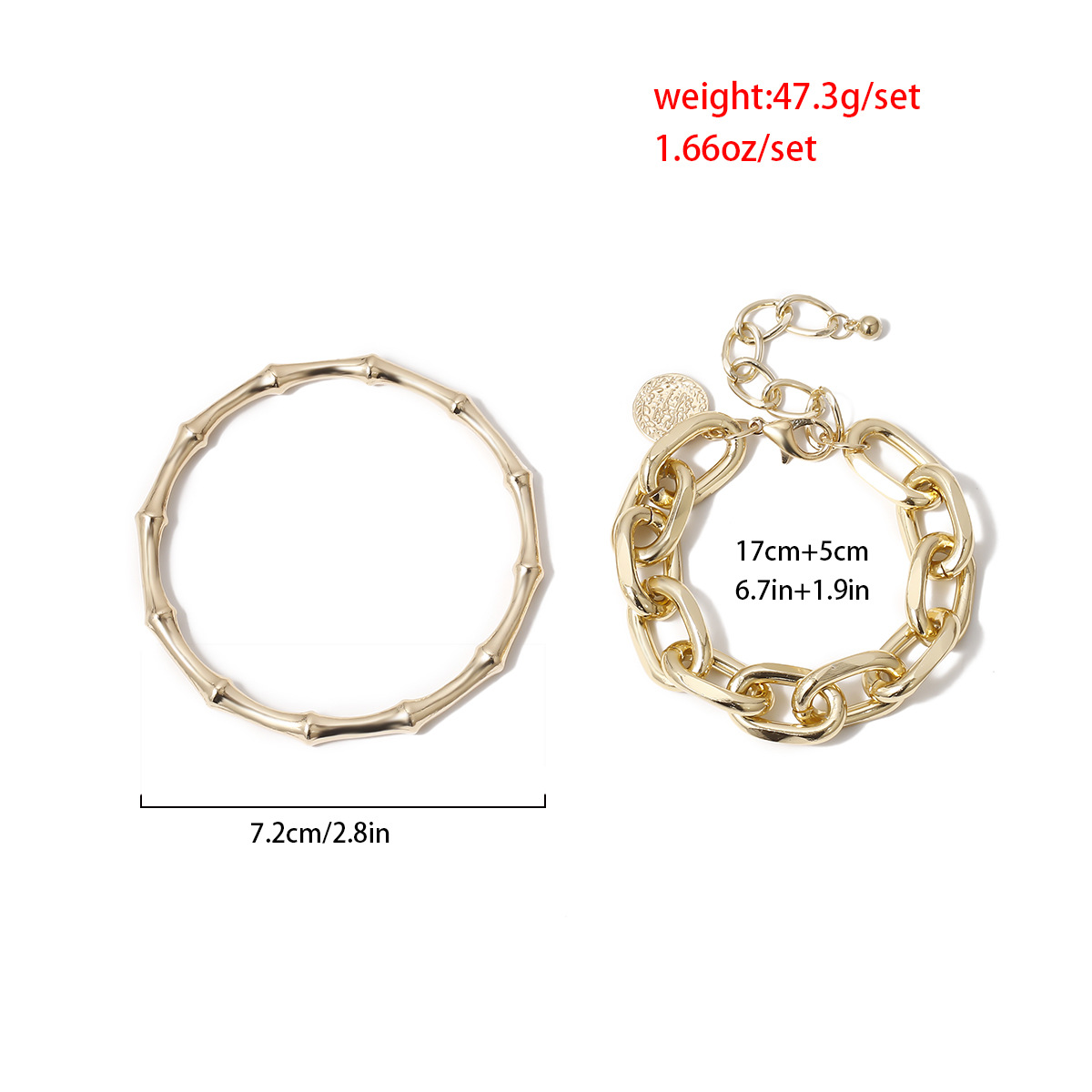 Jewelry Set Retro Coin Multi-layer Hand Decoration Female Bamboo Chain Creative Bracelet display picture 4