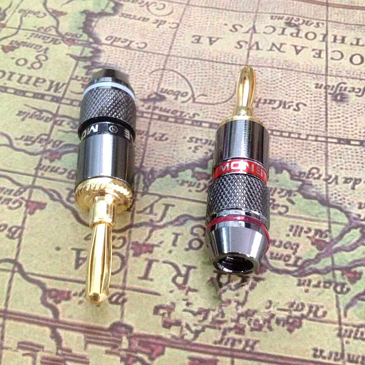 厂家直销美国Monster音响喇叭线香蕉头 音箱功放接线柱 插头