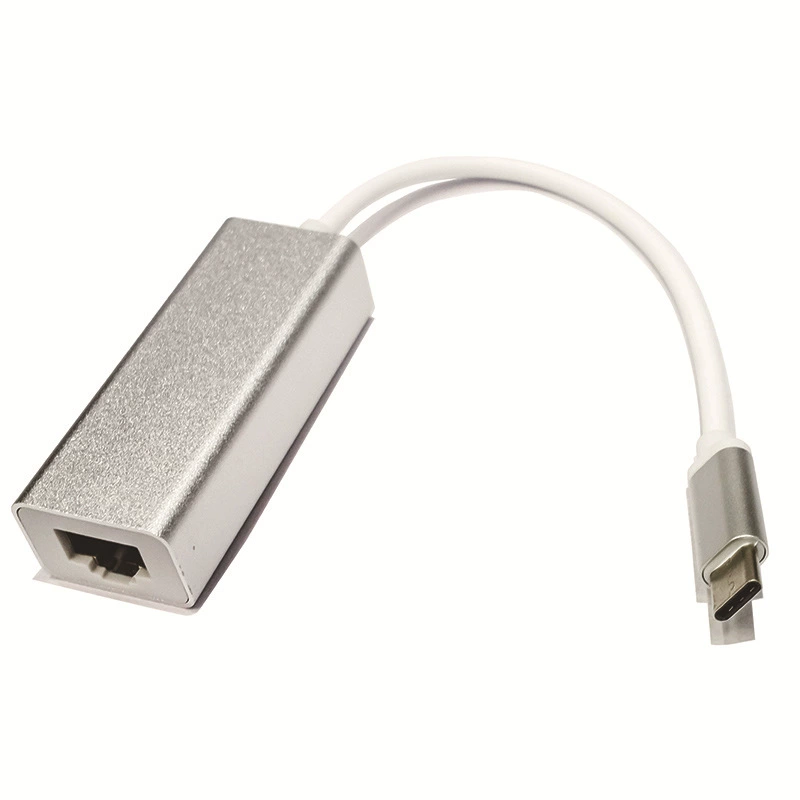 Подходящий для USB 2.0 Type-C 100M без карты интернет-ethernet алюминиевый корпус LAN-КАРТА 10/100M