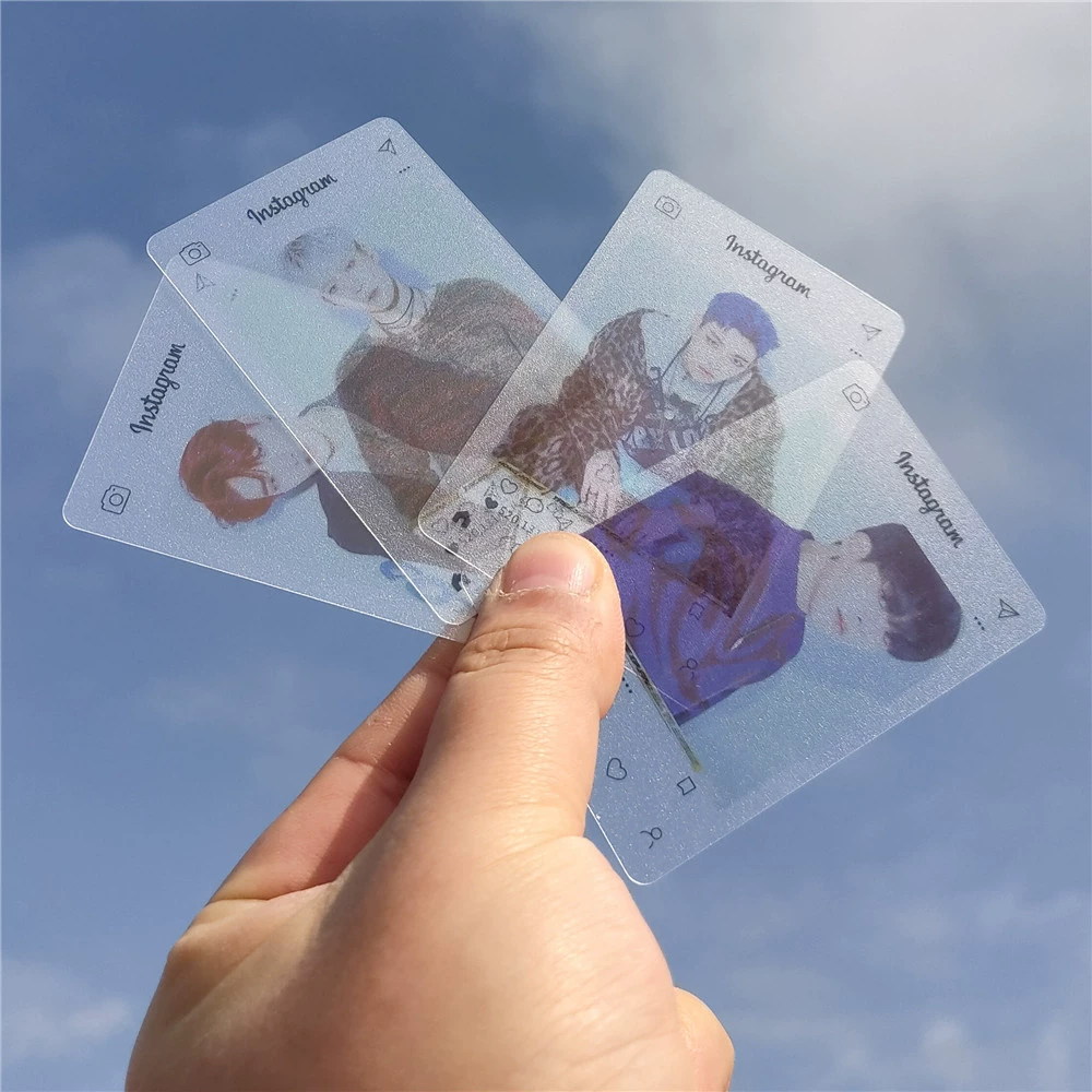 Прозрачная пластиковая карта ATeez, фотокарта, карта Ломо, карточка коллекции ATINY, открытка-фото карта, дополнительная карта