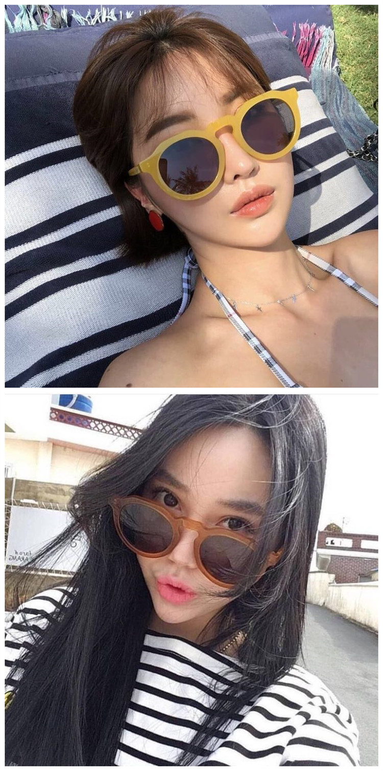 Gafas de sol coreanas gafas de sol personalidad de la moda coreana tendencia salvaje gafas de sol naranjas al por mayor nihaojewelrypicture11