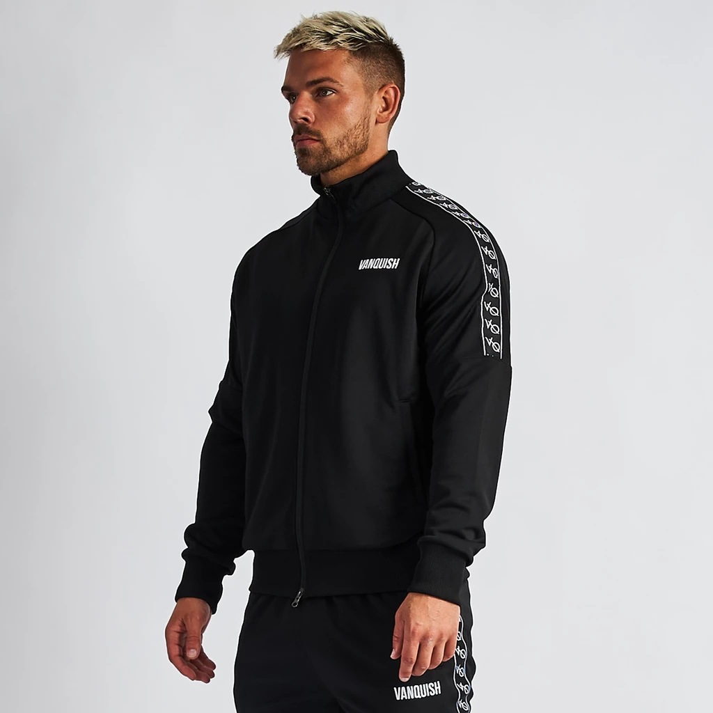 Spring and Autumn New Muscle Fitness Brother Sports Zipper Sweater Outdoor Running Casual Loose Coat Top Men_viptrois.com