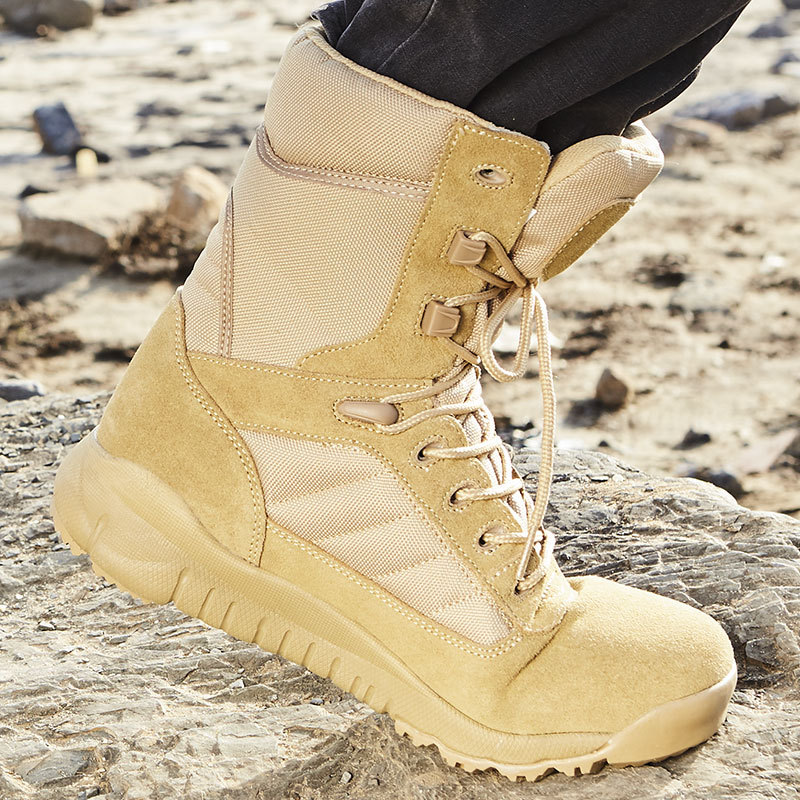 High-top breathable zipper hiking boots Men's and women's travel hiking shoes non-slip outdoor wear-resistant outdoor boots_voghion.com