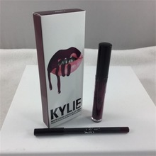 欧美kylie30色唇彩唇线套装 凯莉KYL不沾杯唇釉 亚光液体口红地摊