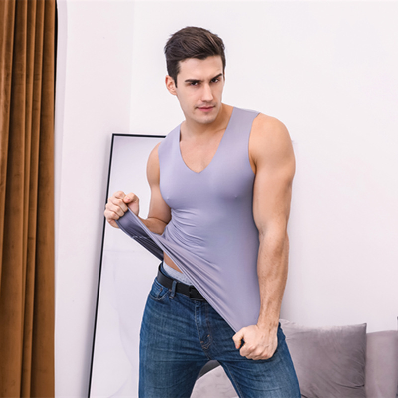 夏季男士背心無袖T恤運動汗衫修身型砍袖青年男韓版健身坎肩潮牌