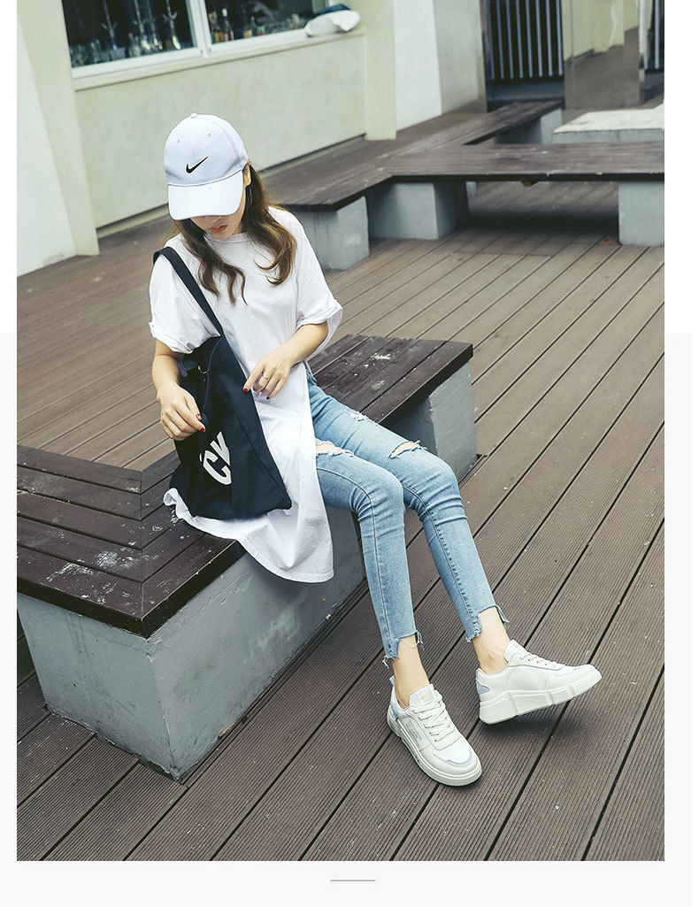 casual breathable white sneakers NSNL32145