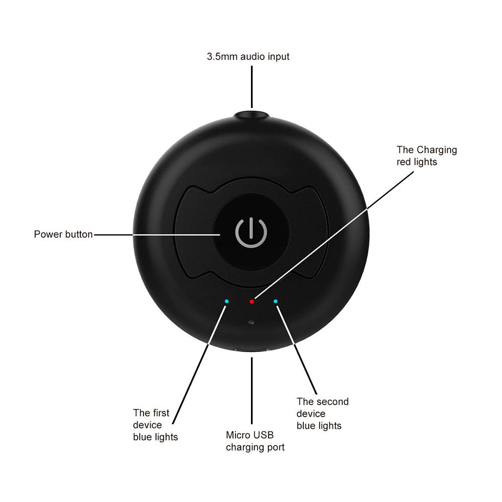Одномоментная и два Bluetooth-ствола запуска CSR4.0 автомобильный аудио высок Fidelity адаптер