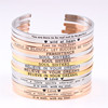 Bracelet stainless steel engraved