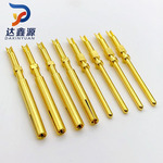 达鑫源环保黄铜YD41航空公母插针 2.0插孔 镀金PIN针圆形中心针